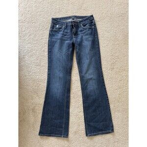 Banana Republic Jeans Womens 6 R Blue Denim Stretch Classic Boot Cut Blue Wash